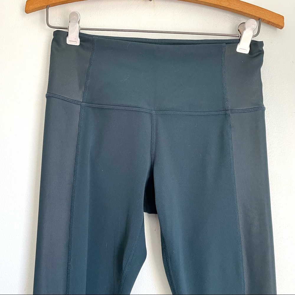 Athleta Diamond Cobra Cutout Ankle Tights Yoga Leggings XS Green High Waisted - Picture 4 of 13